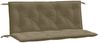 vidaXL Gartenbank-Auflagen 2 Stk. Melange Taupe 120x50x7 cm Stoff 4002605 Bild 2