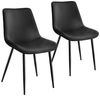 tectake Esszimmerstuhl Set Stuhl (2er Set, 2 St), gepolstert, in Samtoptik Bild 5