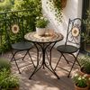 HTI-Living Gartenstuhl Gartenstuhl 2er-Set Metall Schwarz Kairo (Set, 2 St) Bild 3