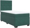 vidaXL Boxspringbett mit Matratze Dunkelgrün 90x200 cm Samt 3290813 Bild 2