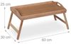 Relaxdays Klappbares Betttablett aus Bambus Bild 5