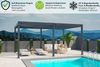 Weide Deluxe | Pergola Voll Aluminium freistehend | 3 x 6 M | Lamellendach anthrazit Bild 4