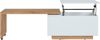 Couchtisch Ornella / Oreta, Holzwerkstoff, Weiß, Holzfarben, 95 x 45 x 54 cm Bild 2