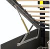 Simurq Polsterbett Stauraumbett 160x200 mit LED & Bettkasten (Set, 1-tlg) (Polsterbett 160x200 mit Lattenrost, ohne Matratze), Jugendbett,Doppelbett,Bettgestell,Hydraulikbett Bild 4