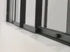 Vente-unique - RAVENA Innenglaswand MetallGlas Schwarz - B 3,5 cm x H 105 cm x L 120 cm Bild 5