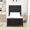vidaXL Boxspringbett mit Kopfteil Schwarz 90 x 190 cm Samt 3344911 Bild 3