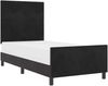 vidaXL Boxspringbett mit Kopfteil Schwarz 90 x 190 cm Samt 3344911 Bild 2