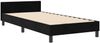 vidaXL Boxspringbett mit Kopfteil Schwarz 90 x 190 cm Samt 3344911 Bild 4
