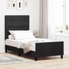 vidaXL Boxspringbett mit Kopfteil Schwarz 90 x 190 cm Samt 3344911 Bild 1