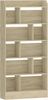 Bücherregal, Bücherschrank, mit 6 Fächern, Aufbewahrungsregal, Standregal, für Wohnzimmer, Büro, Schlafzimmer, 24 x 80 x 170 cm, Eichenbeige Bild 2
