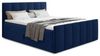 Boxspringbett Star Lux mit Fußteil, 2 Bettkästen und Matratzentopper - Doppelbett mit Topper, Bonell-Matratze, Polsterbett, Bett (Dunkelblau (Kronos 09), 180 x 200 cm) Bild 4