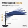Sonnenschirm dunkelblau 3 x 4 Meter Bild 3
