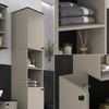 Badschrank Joli Greige 37 x 192 cm mit 2 Türen Vicco Bild 5