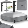 tillvex® Sonnenschirmständer GRAVIA mit Rollen & Bremsen Grau | Schirmständer befüllbar 37 Liter / 56 kg | Schirmgewicht Sonnenschirm & Marktschirm Ø 1,8-3,7m | Ampelschirmständer wetterfest Bild 2