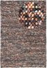 Wollteppich - Filzkugel - Mosaik 230 x 160 cm - mehrfarbig Bild 3