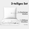 Jacobson Bettwäsche Set - 100% Baumwolle, Perkal, 3 teilig, Erhältlich in den Größen 135x200, 155x220, 200x200, 200x220, 240x220 Bild 2