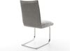 Freischwinger Lelio-Flex Strukturstoff Soft Grau Freischwinger flach Edelstahl Taschenfederkern Bild 5