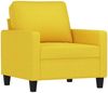 vidaXL Sessel Hellgelb 60 cm Stoff 359152 Bild 2