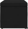 vidaXL Hocker Schwarz 61 x 41 x 40 cm Stoff und Pressholz 876760 Bild 5