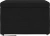 vidaXL Hocker Schwarz 61 x 41 x 40 cm Stoff und Pressholz 876760 Bild 4