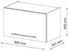Badschrank Fame-Line Anthrazit Hochglanz 60 x 40 cm Flach Vicco Bild 2