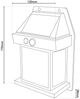 Light&More LED Solarwandleuchte 2er Set 2800-3200K schwarz Bild 4