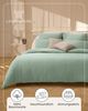 Laynenburg Bettwäsche Musselin aus 100% Baumwolle in 135x200 oder 155x220 cm, atmungsaktiv & bügelfrei – 2 lagig mit Reißverschluss & Haltebändern Bild 4