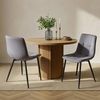 VASAGLE Küchenstühle gepolstert, Esszimmerstühle Samt, moderner Sessel mit verstellbaren Füßen, für Wohnzimmer, 4er Set, grau Bild 3