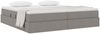 vidaXL Aufbewahrungsbett mit Matratze Taupe 200 x 200 cm Polyester 3370251 Bild 3
