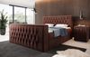 Boxspringbett Vulnero mit TV Lift und Stauraum (2 Schubladen) 160x200 Braun H4 (100kg+) Bild 2