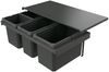 Naber 8013394 Abfallsammler Cox Stand-UP® 280 S/800-4 ohne Biodeckel, anthrazit, 42 (1x16/1x12/2x7) Liter / 80 cm Schrankbreite Bild 1