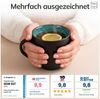 Steingut Kaffeetassen 6 Personen Ibiza TESTSIEGER, Traumhaftes Mediterranes Steingut Tassen Set, Stylisches Tee- und Kaffeebecher Set, Pure Living in Petrol Bild 3