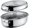 Berndes Ovaler Edelstahlbräter, 3in1 inkl. Glasdeckel 38 x 25.5 cm 87597 Bild 2