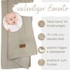 Babydecke DIKOS® Babydecke aus *100%* Bio Baumwolle, Strickdecke, Geschenk, DIKOS, PREMIUM Qualität, 75x100 cm, atmungsaktiv, nachhaltig, kuschelweich Bild 2