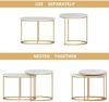 Satztische 2er Set Wohnzimmer Couchtisch Beistelltisch Metallgestell Bild 4