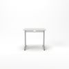 Rheinland Möbel Statio Schreibtisch 80x80 cm höhenverstellbar ±10 mm in Grau – kompakter Bürotisch für Homeoffice & Büro, C-Fuß, Kabelwanne, einfache Montage, FSC® zertifiziert Bild 2