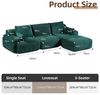 Leawin Sofa Sofa 3-2-1 Sitzer mit Schlaffunktion – Wohnzimmersofa modern & bequem, Bequemes Sofa mit Bettfunktion – modern, kompakt und flexibel nutzbar Bild 4