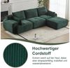 Leawin Sofa Sofa 3-2-1 Sitzer mit Schlaffunktion – Wohnzimmersofa modern & bequem, Bequemes Sofa mit Bettfunktion – modern, kompakt und flexibel nutzbar Bild 3