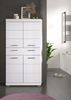 Badezimmer Midischrank Shawn in weiß Hochglanz 74 x 141 cm Bild 5