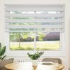 vidaXL Doppelrollo Weiß 155x100 cm Stoffbreite 150,9 cm Polyester 4014740 Bild 2