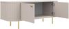 AX LIVING TV-Schrank Halay Beige, 2 Türen Moderne Rillenstruktur 123 cm, mit runden Kanten Bild 4