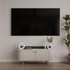 AX LIVING TV-Schrank Halay Beige, 2 Türen Moderne Rillenstruktur 123 cm, mit runden Kanten Bild 5