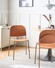 Esszimmerstuhl 2er Set WINDUST Metall Orange Bild 3