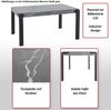 Esstisch HWC-L53, Tisch Küchentisch Esszimmertisch, Industrial Metall 140x80cm ~ Marmor-Optik grau Bild 2