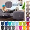 Green Bean® 2er Set XXL Sitzsack "Square+Stay" inkl. Poufmit mit EPS-Perlen - Riesensitzsack 140x180 Liege-Kissen Bean-Bag Chair - Anthrazit Bild 5