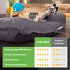 Green Bean® 2er Set XXL Sitzsack "Square+Stay" inkl. Poufmit mit EPS-Perlen - Riesensitzsack 140x180 Liege-Kissen Bean-Bag Chair - Anthrazit Bild 2