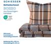 Schiesser Feinbiber Bettwäsche Set Borro aus weicher, wärmender Baumwolle, Farbe:Beige und Braun, Größe:155x220 cm Bild 2
