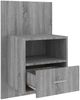 vidaXL Wand-Nachttisch Grau Sonoma Holzwerkstoff [816966] Bild 5