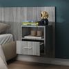 vidaXL Wand-Nachttisch Grau Sonoma Holzwerkstoff [816966] Bild 3