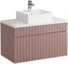 Vente-unique - SATARA Bathroom furniture set Holz, Platte Puderrosa - B 46 cm x H 46 cm x L 80 cm Bild 3